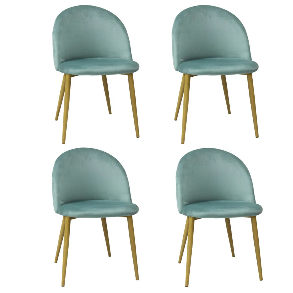 Set mit 4 Stühlen Bella