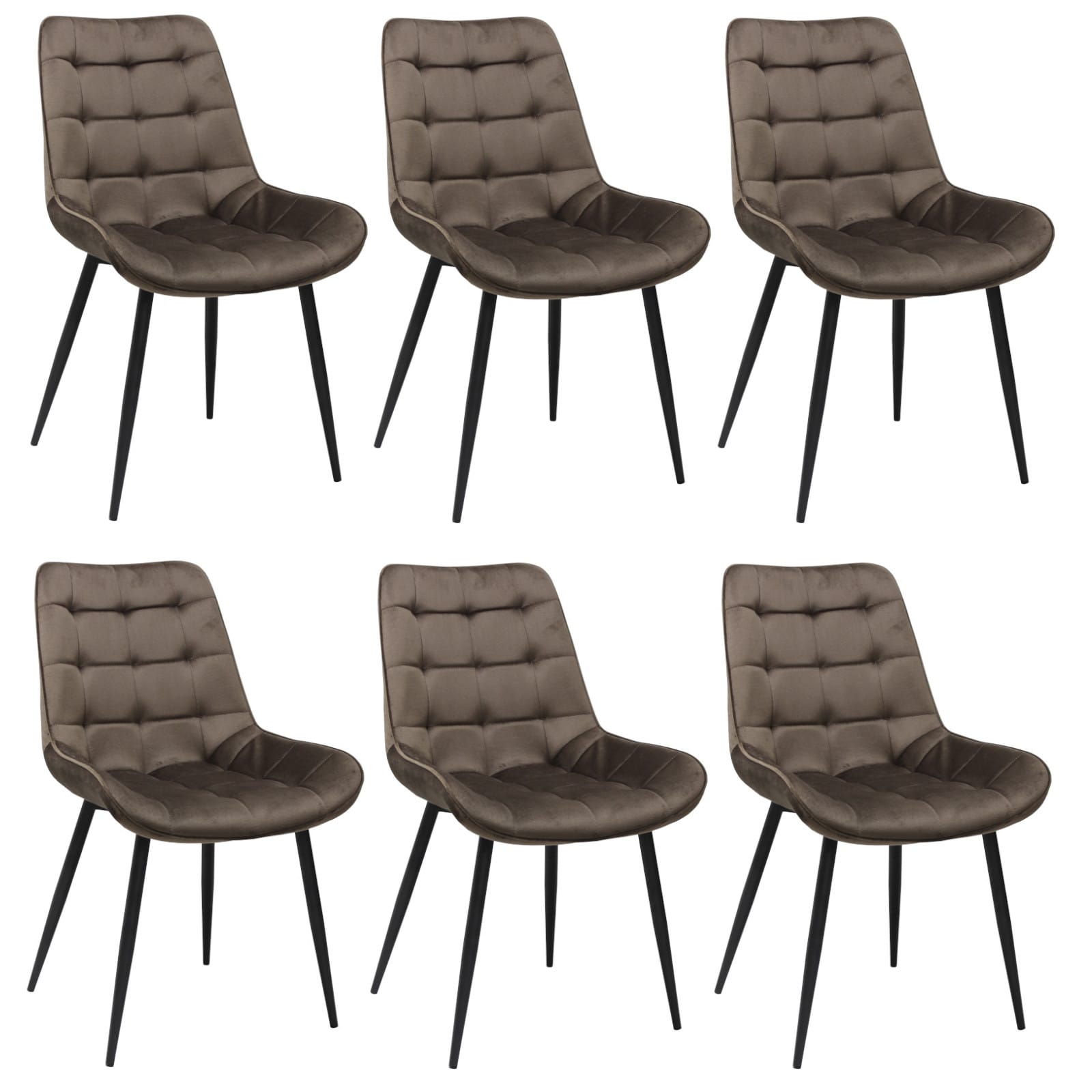Set mit 6 Stühlen Onix