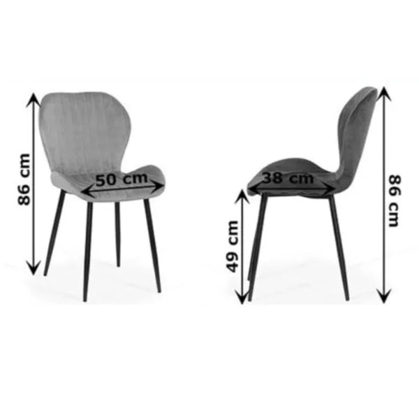 Set aus 6 Stühlen Estera
