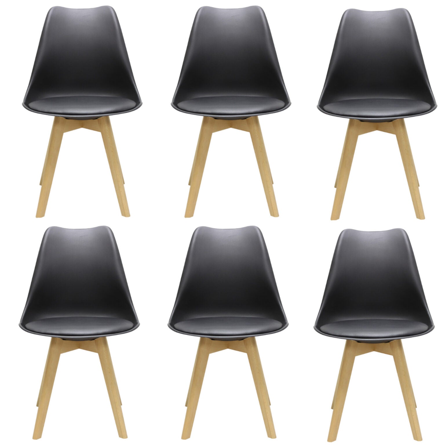 Set mit 6 Stühlen Kalos