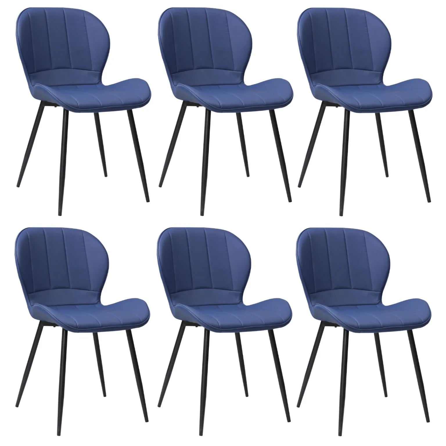 Set mit 6 Stühlen Topaz (Kunstleder)