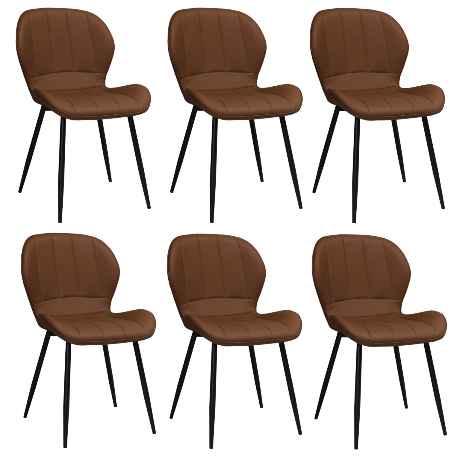 Set mit 6 Stühlen Topaz (Kunstleder)