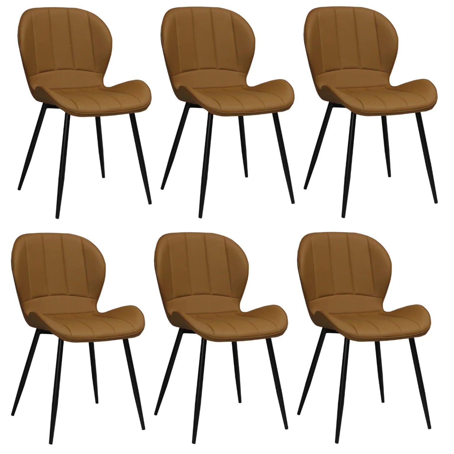 Set mit 6 Stühlen Topaz (Kunstleder)