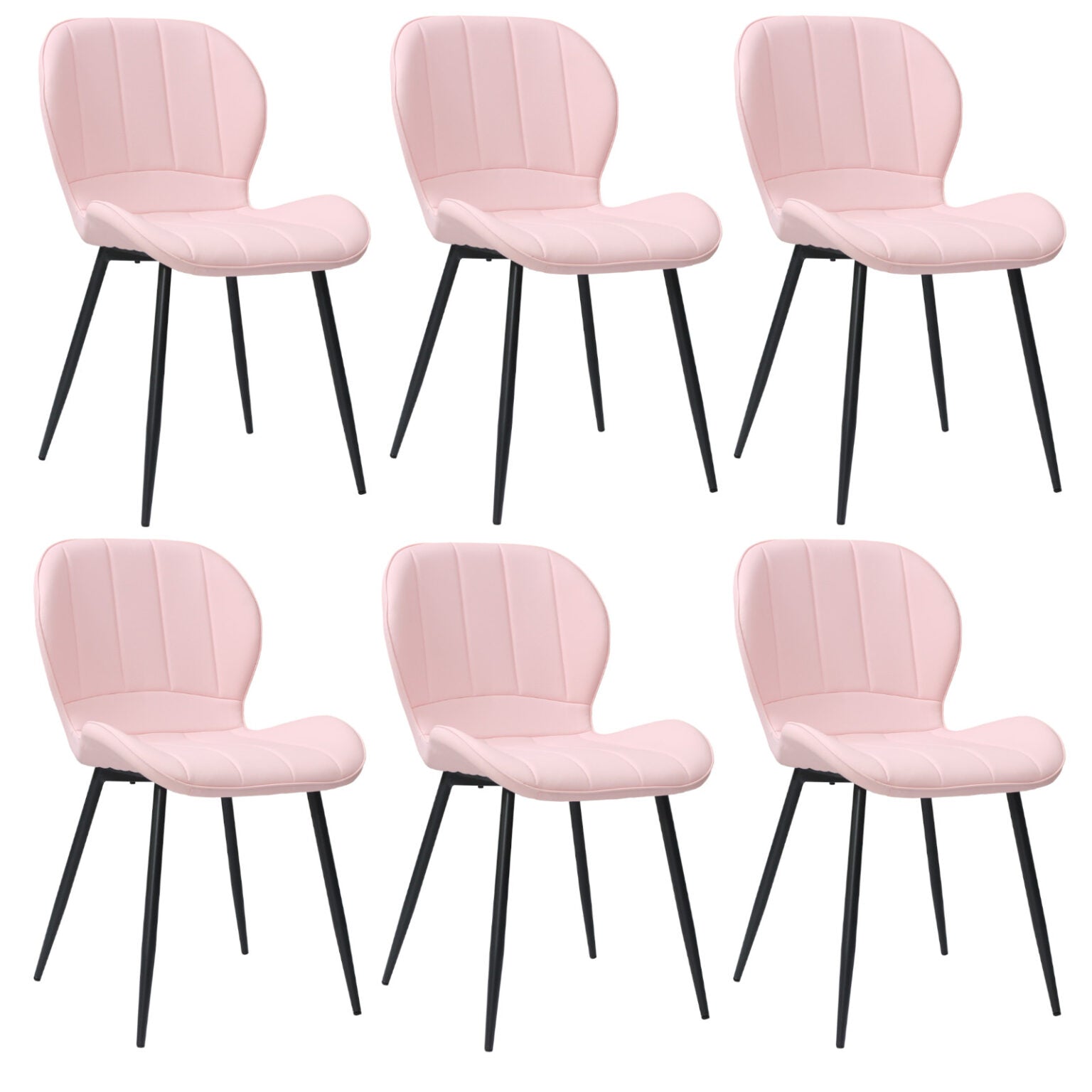 Set mit 6 Stühlen Topaz (Kunstleder)
