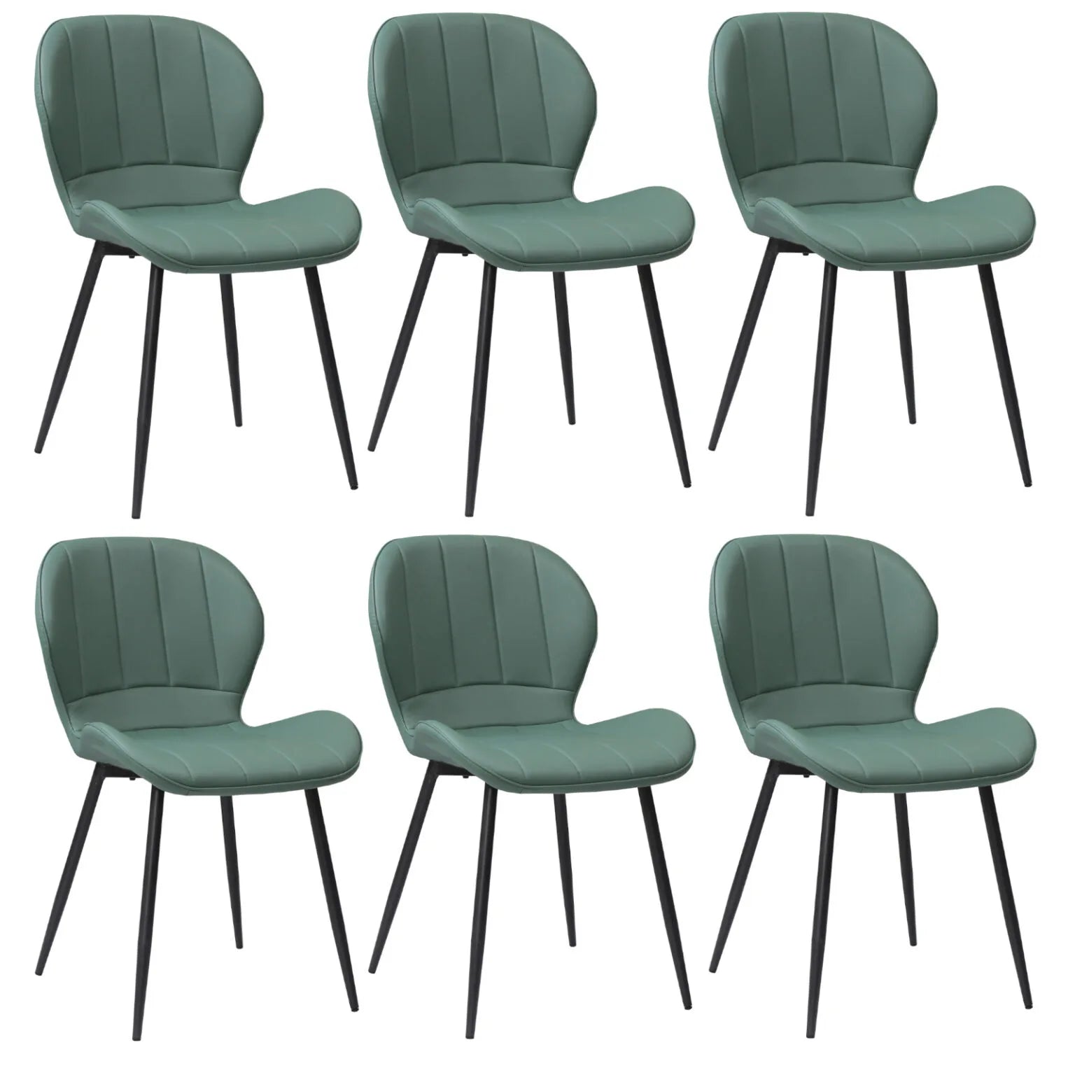 Set mit 6 Stühlen Topaz (Kunstleder)