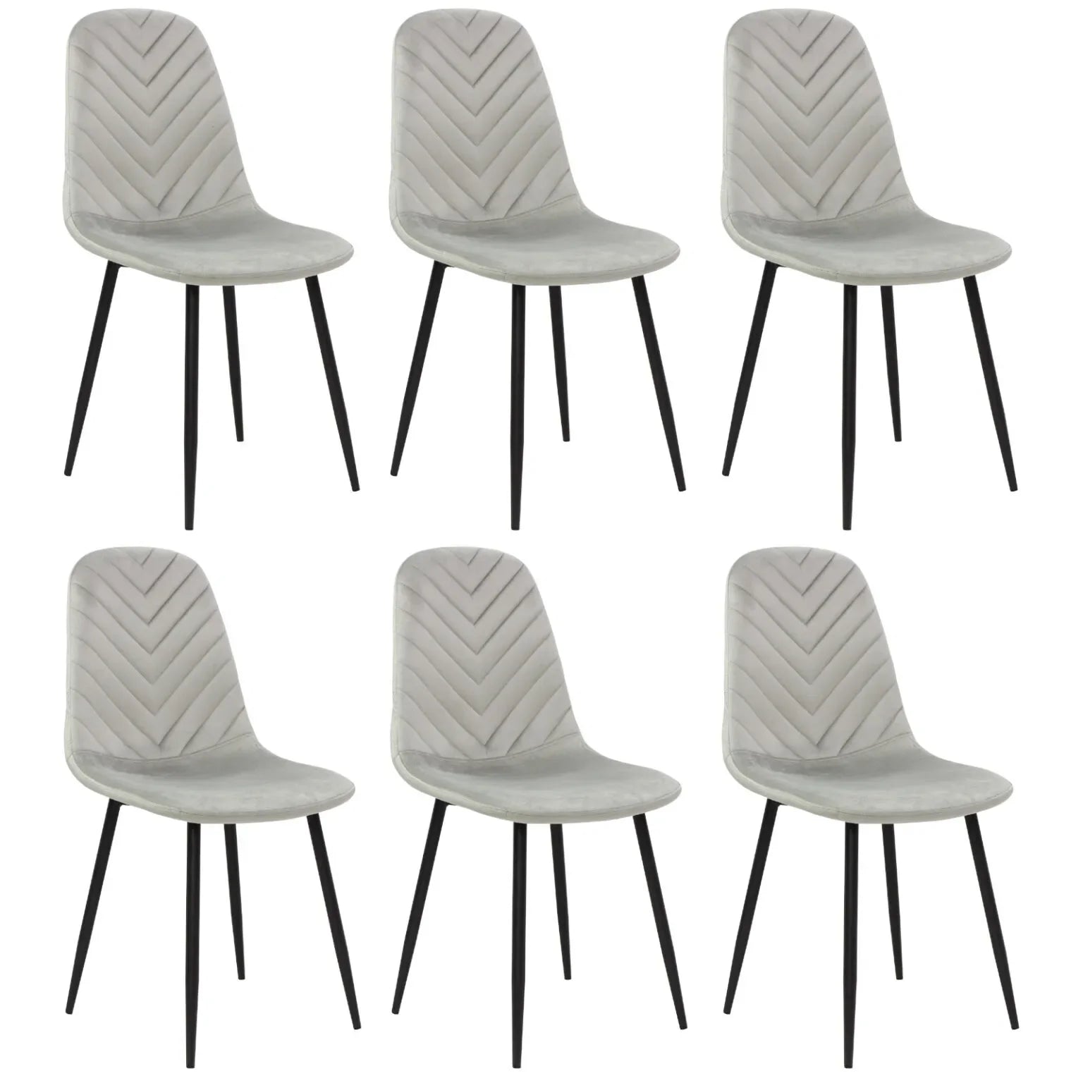 Set mit 6 Stühlen Luna