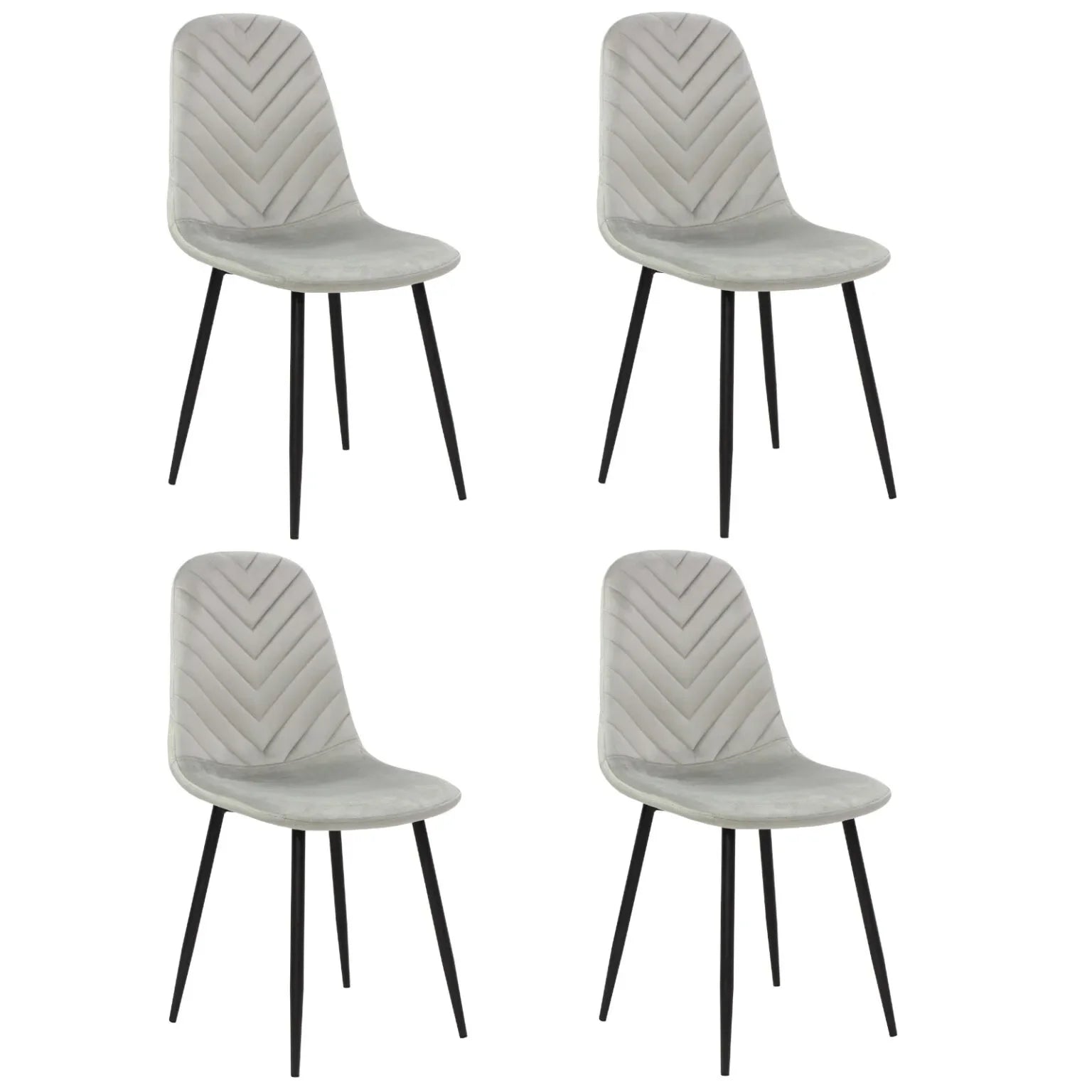 Set mit 4 Stühlen Luna