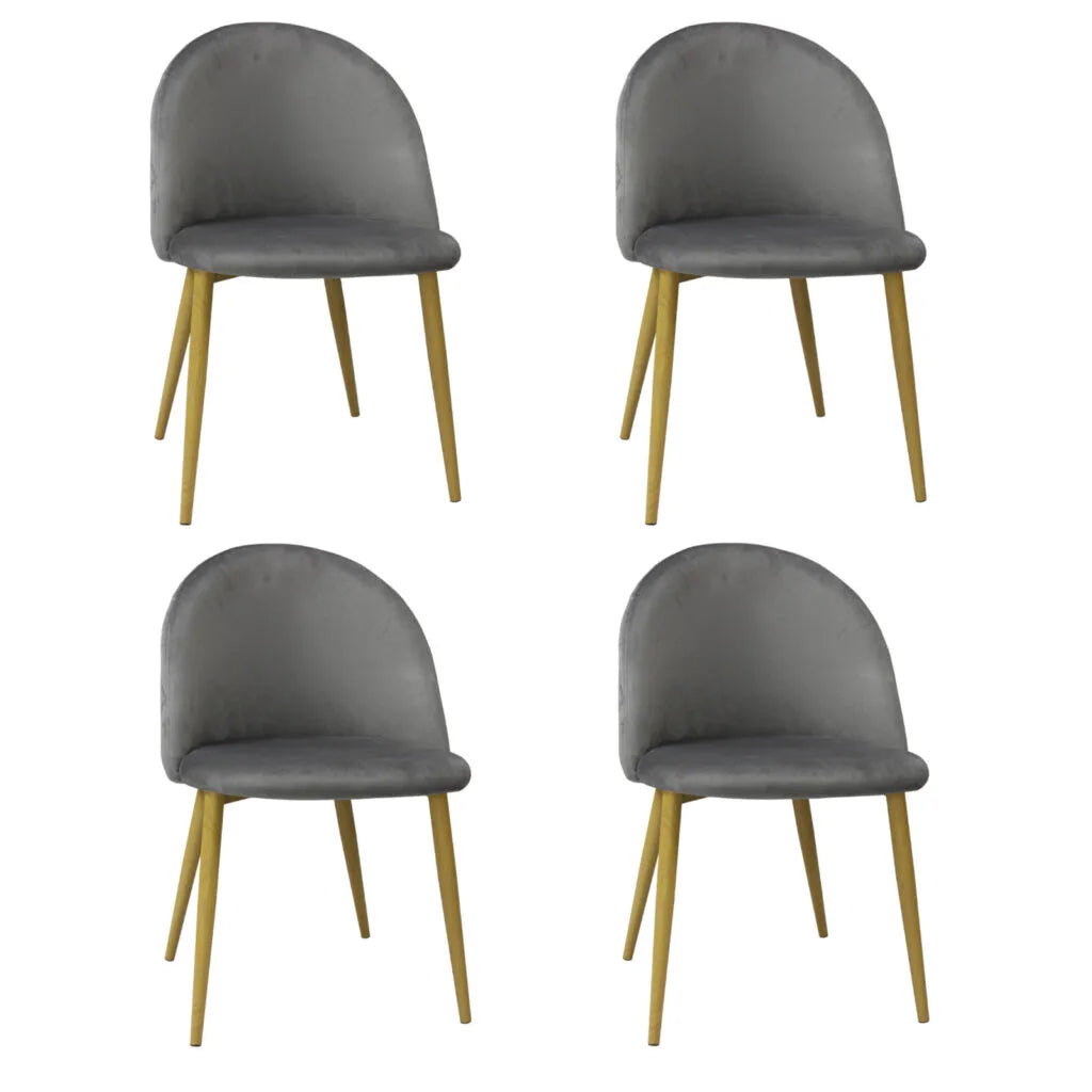 Set mit 4 Stühlen Bella
