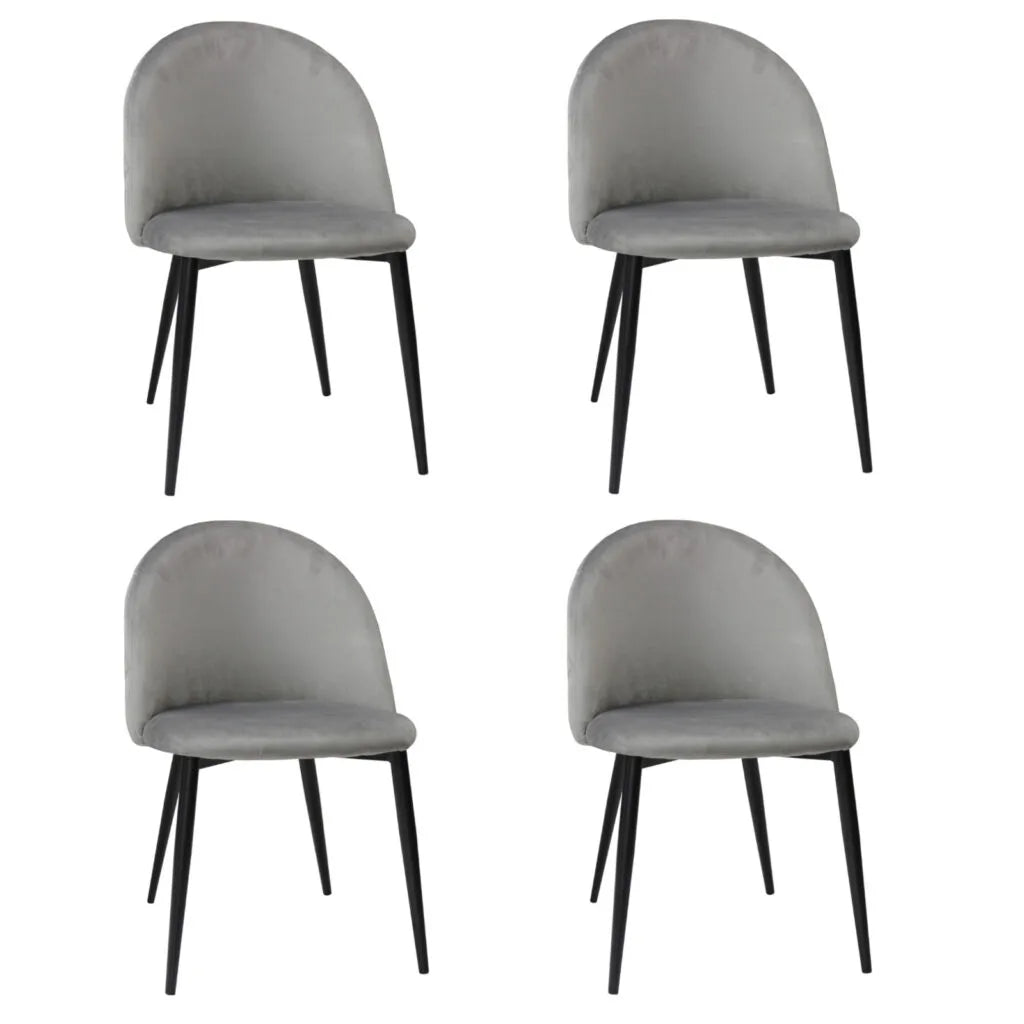 Set mit 4 Stühlen Bella