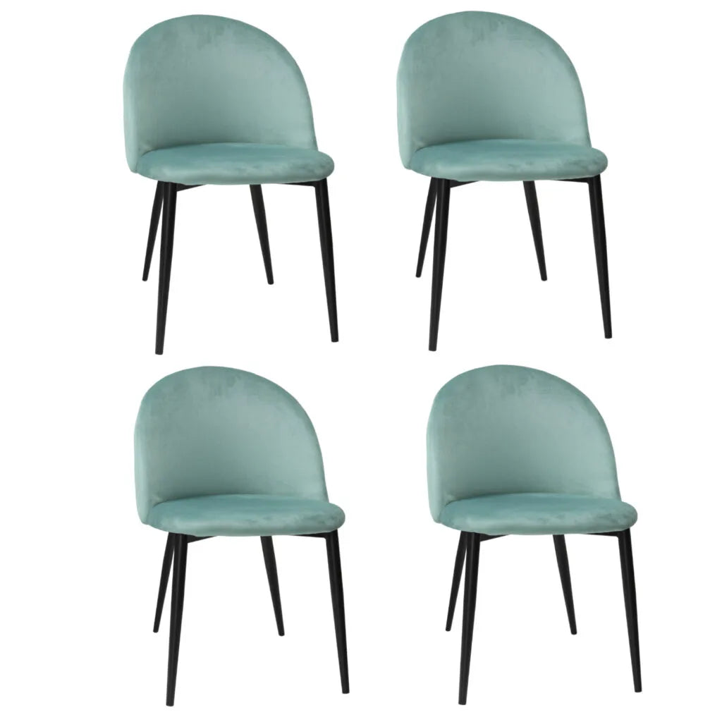 Set mit 4 Stühlen Bella