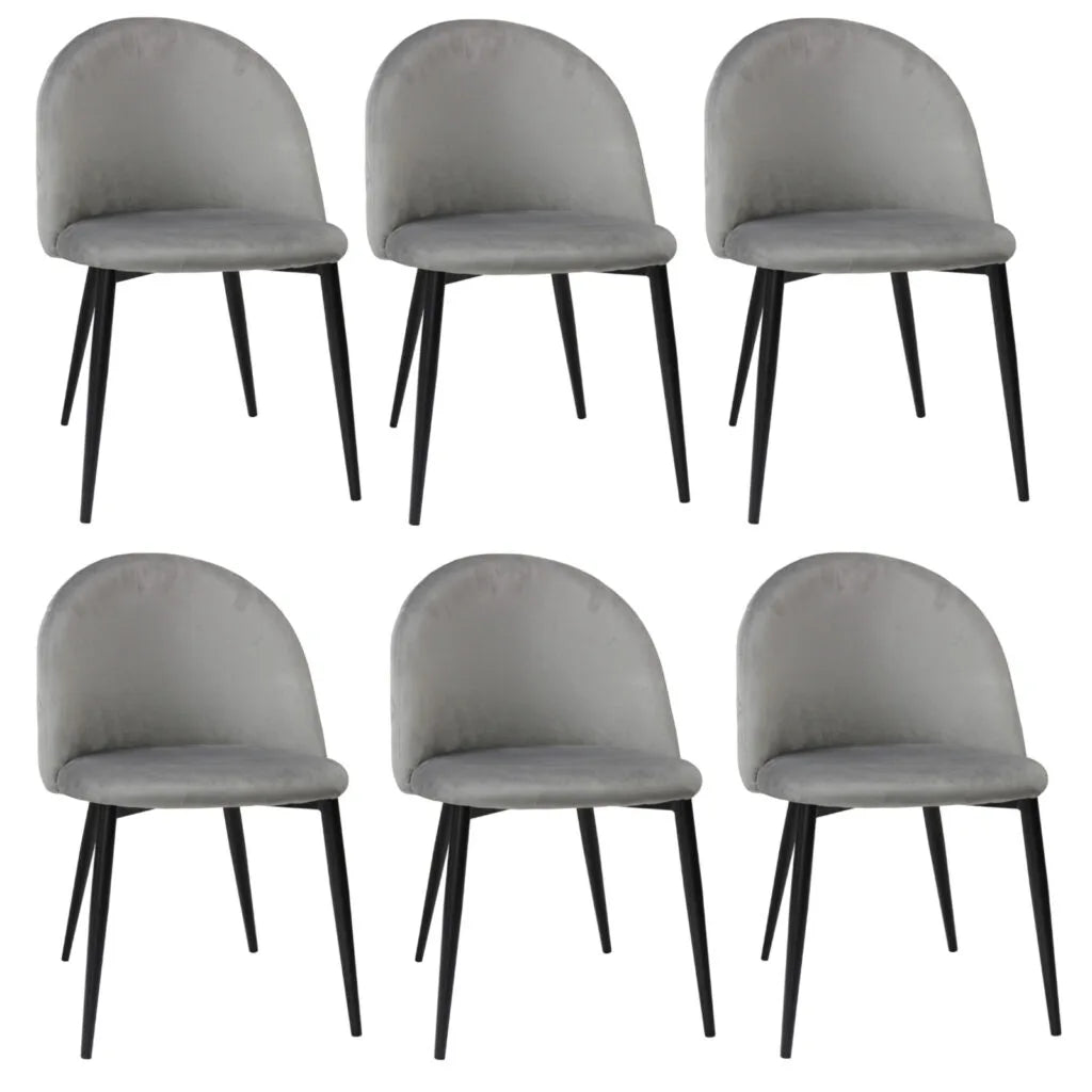 Set mit 6 Stühlen Bella