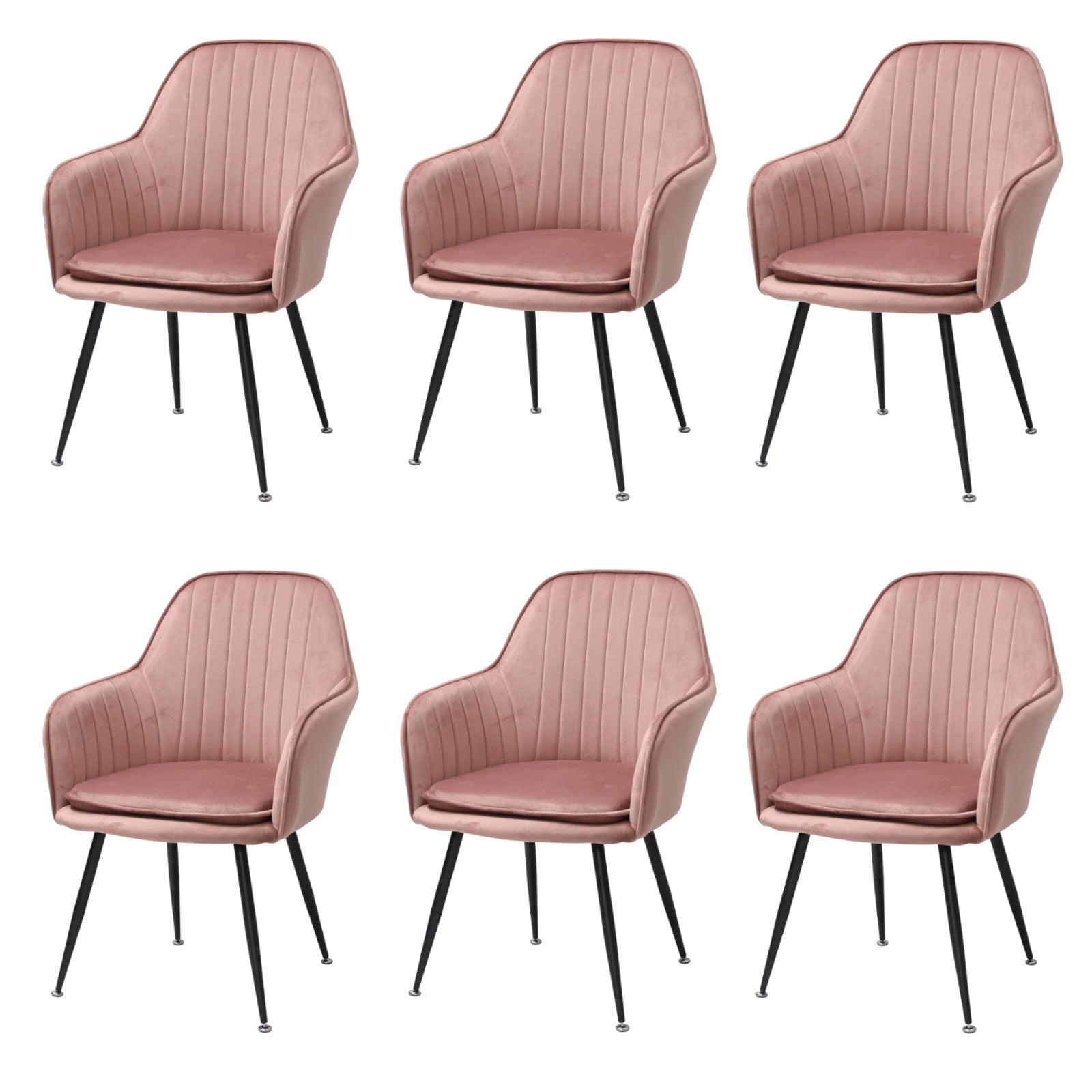 Set mit 6 Stühlen Coral